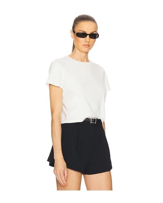 Helsa White The Rib Baby Tee