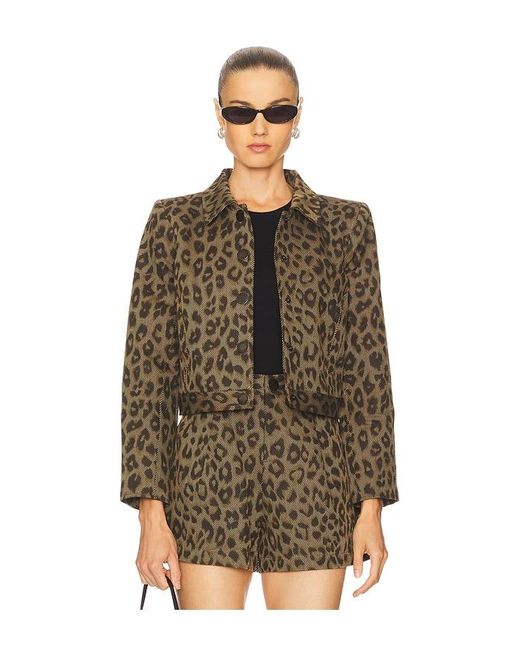 L'Agence Brown 'Agence Marla Crop Jacket