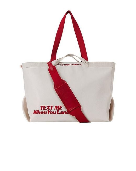 BEIS Red GROSSE TOTE-BAG LONELY GHOST