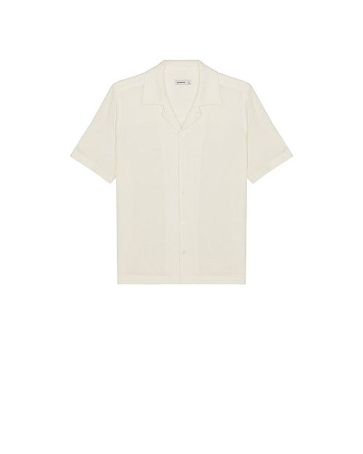 Jonathan Simkhai White Troy Short Sleeve Shirt for men
