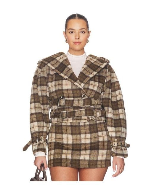 Chaqueta The Crop Trench En Color Marrón Talla (También En M, S, Xs, Xxl, Xxs) AFRM de color Brown