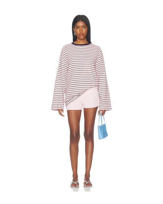 Lovers + Friends White Collins Top