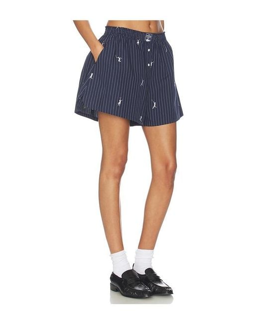 Lacoste Blue Oversize Fit Jacquard Shorts