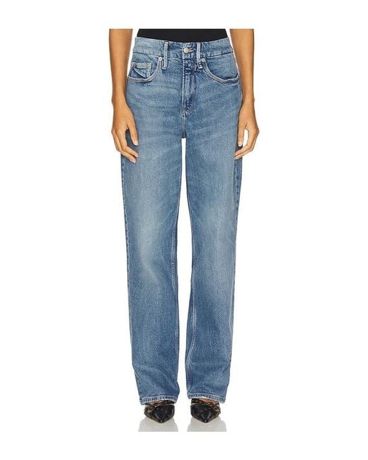 GOOD AMERICAN Blue Good 90S Straight Leg Jeans