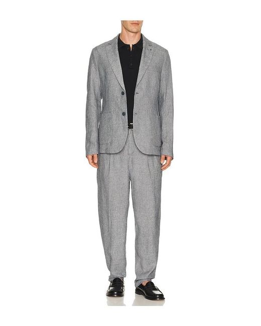 DISTRETTO12 Gray Certo Blazer for men