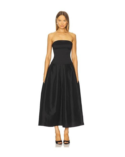 MORE TO COME Black Cambria Strapless Dress