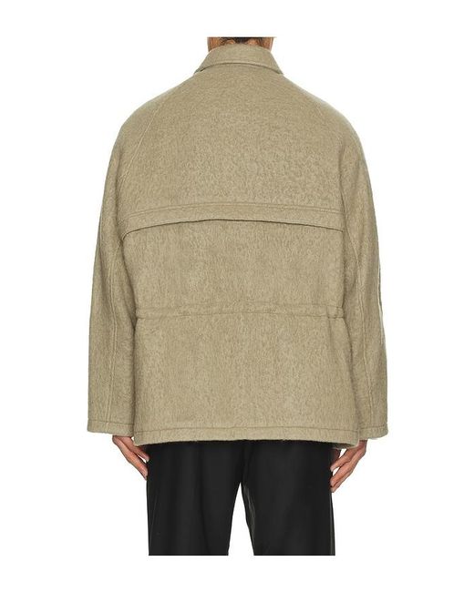LE17SEPTEMBRE Natural Wool Hunting Half Coat for men