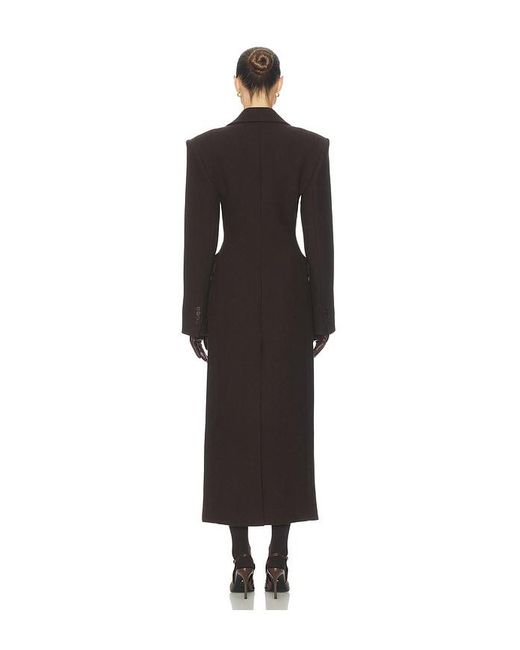 Helsa Black Italian Wool Blend Topcoat