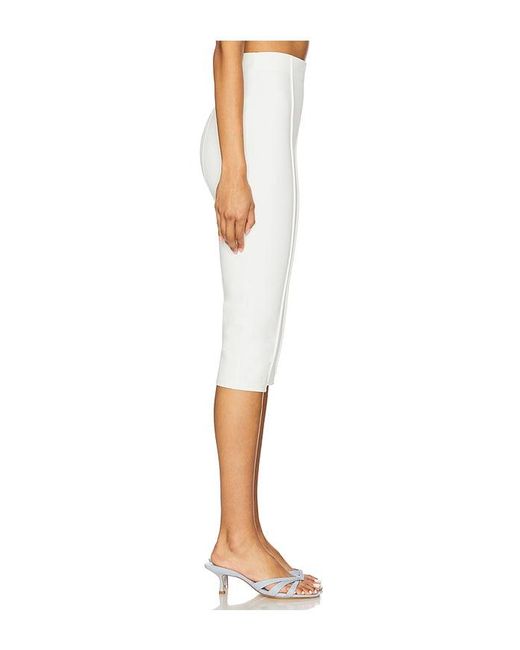 Lovers + Friends White Cindy Cropped Capri Pant