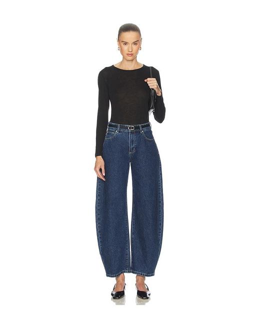 Anine Bing Blue Sylvie Long Sleeve Tee