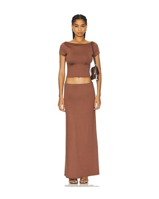 superdown Brown Oaklyn Maxi Set