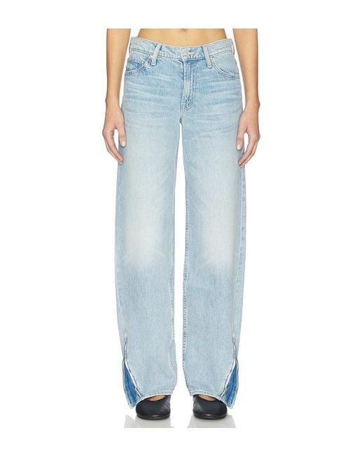 Mother Blue The Turn Key Spinner Sneak Jeans