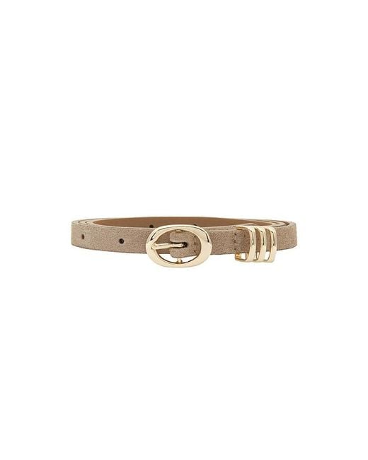 Ettika White Classic Skinny Belt Belt
