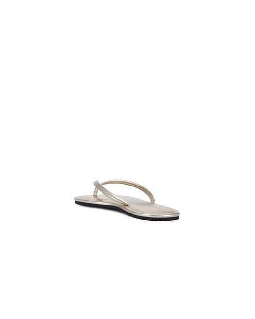 St. Agni White Thong Detail Slide