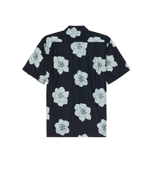 Vince Black Apple Blossom Short Sleeve Shirt for men