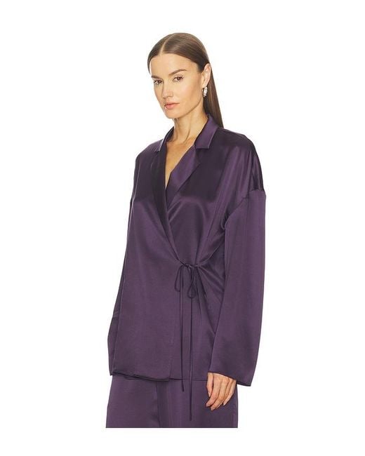SRG Purple Finley Silk Top