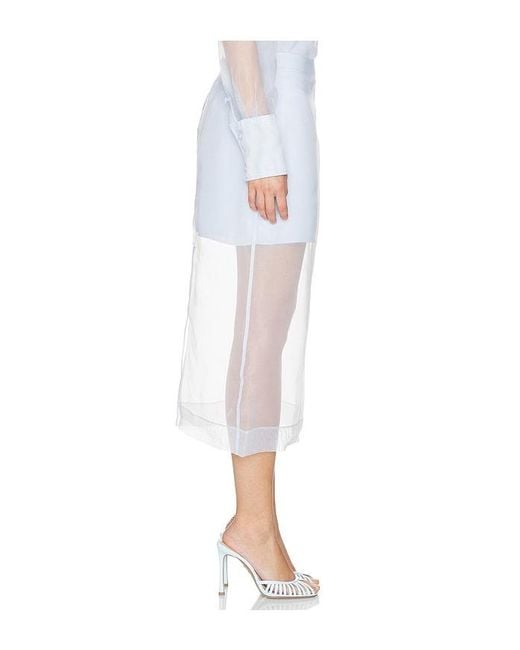 Jonathan Simkhai White Dana Midi Skirt