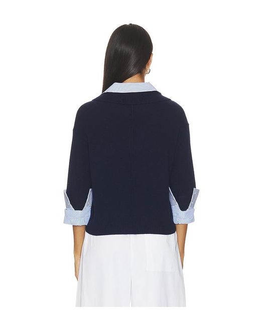 Brochu Walker Blue Ciara Polo Looker Sweater