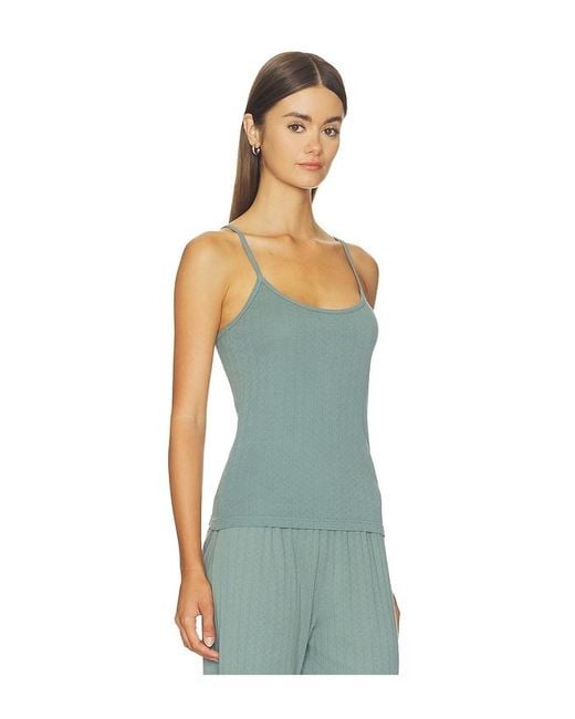 DONNI. Blue The Pointelle Cami Tank