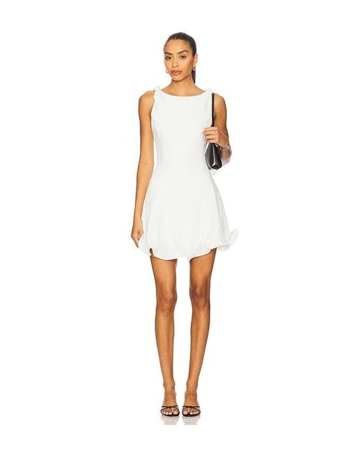 Line & Dot White Celesta Mini Dress