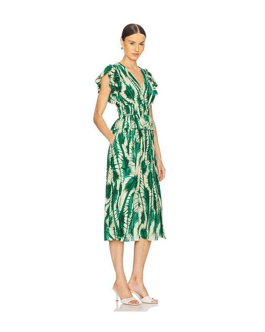 Ulla Johnson Green Midi-Kleid Brielle
