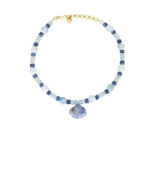Mist Necklace Brinker & Eliza de color Blue