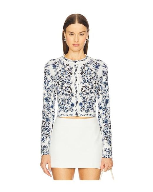 Alice + Olivia Carson カーディガン White