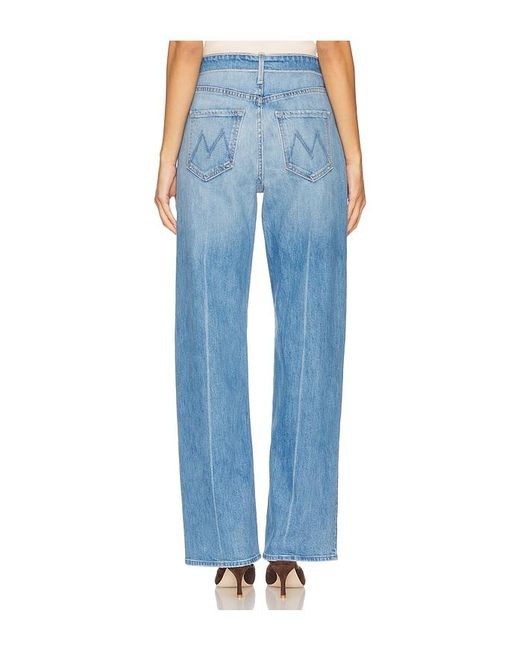 Mother Blue The Foldover Dodger Sneak Jeans