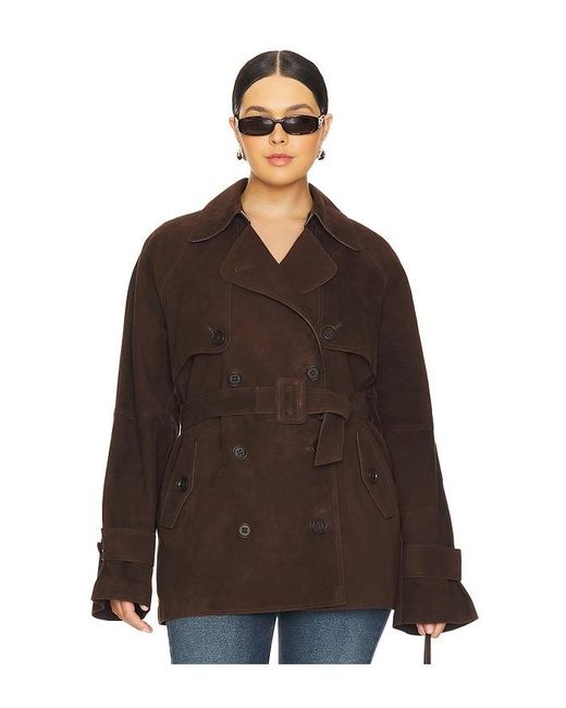 L'academie Brown 'Academie Elae Suede Jacket