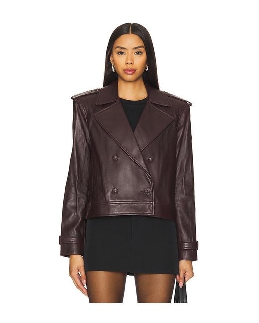 L'Agence Brown Xoey Cropped Trench