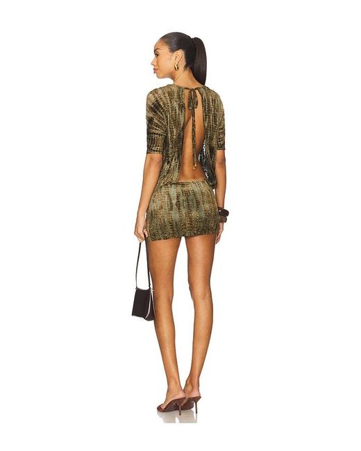 Jaded London Multicolor New Ophidian Mini Dress