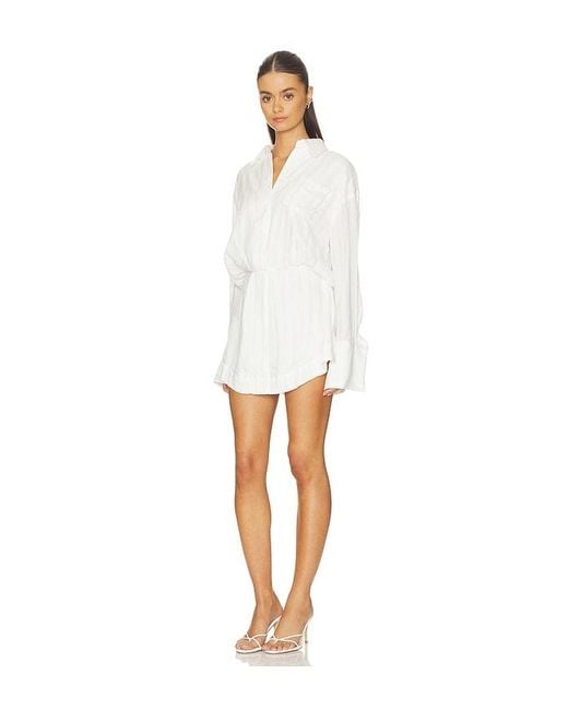 ALL THE WAYS White Cairo Button Down Dress