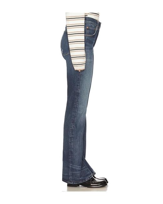 Agolde Blue Mid Rise Kick Boot Jeans