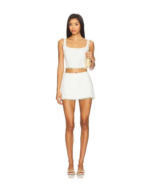 Amanda Uprichard White Jace Skort