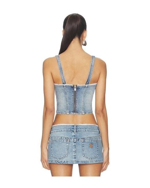 A.Brand Blue Saloon Bodice Top