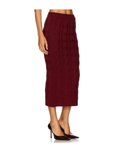 Falda En Color Burgundy Talla (También En Xs) ROWEN ROSE de color Red