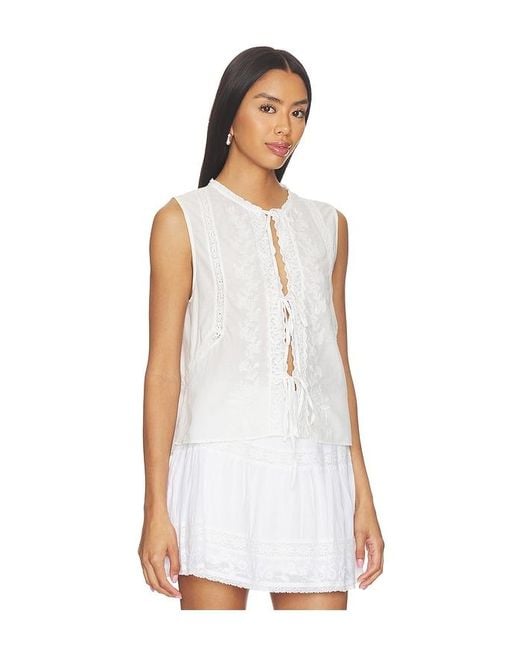 Show Me Your Mumu White Camden Blouse