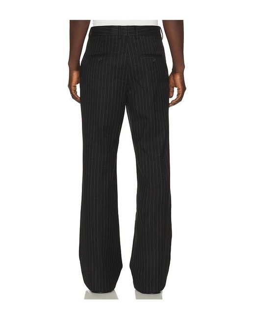 MIDNIGHT RODEO Black Flared Essential Trouser for men