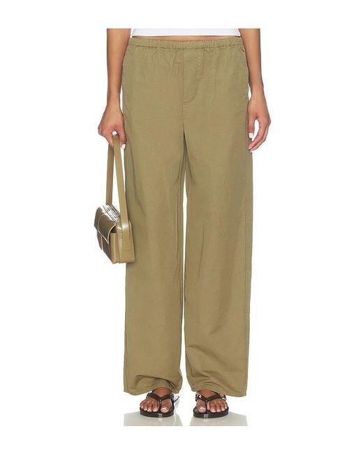 GRLFRND Green Kacey Pull On Wide Leg
