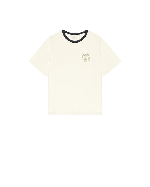 KAPPY DESIGN White Sundance Ringer Half Tee for men