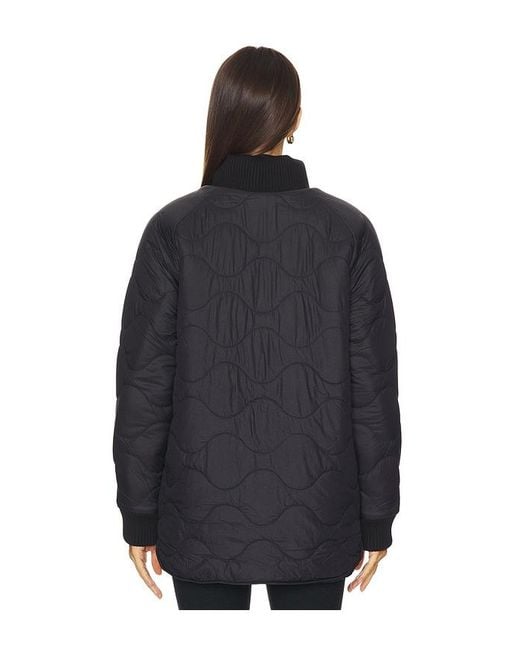 Beyond Yoga Black Reversible Quilted Jacket