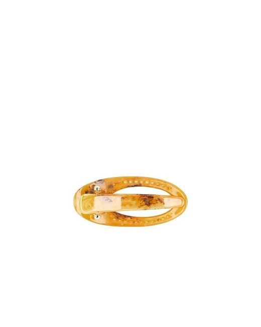 Lelet Orange Elizabeth Mini Flaw Claw Clip