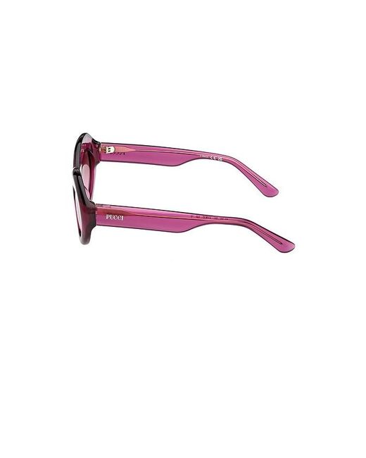 Emilio Pucci Pink Oval Sunglasses