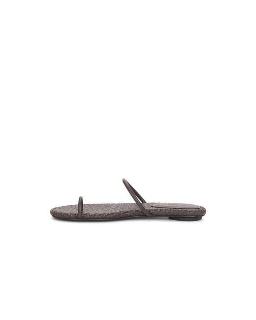 St. Agni White Woven Minimal Slide