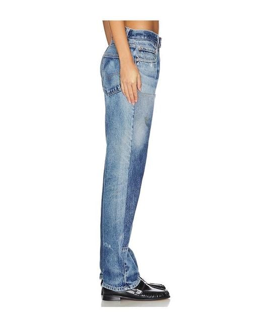 aligrace Blue Vintage Carpenter Jeans