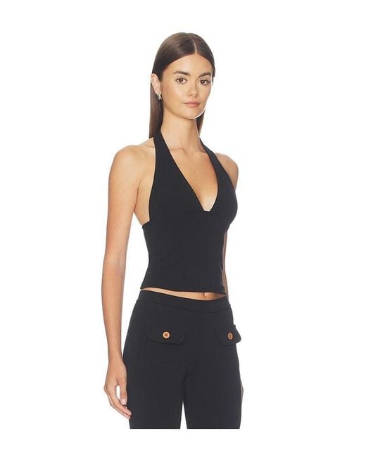 Oddli Black Halter Top