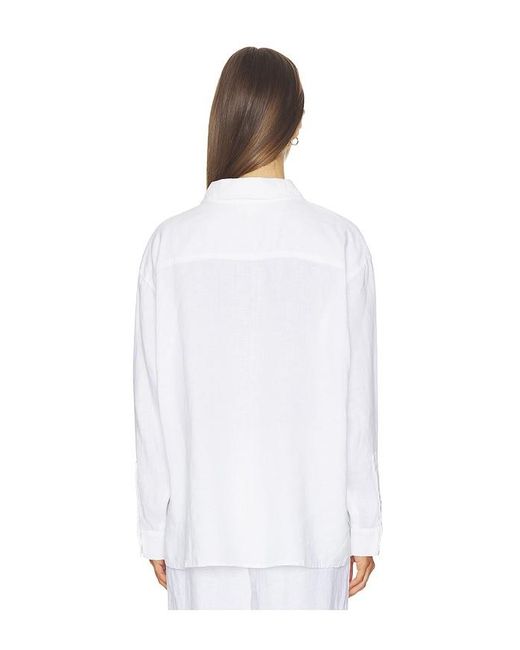 DONNI. White The Linen Relaxed Shirt