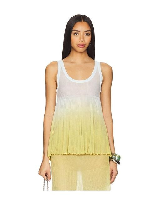 Solid & Striped Yellow Shelli Top