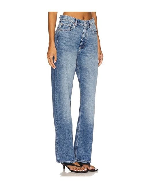 DL1961 Blue Karmine High Rise Refined Wide Leg Jeans