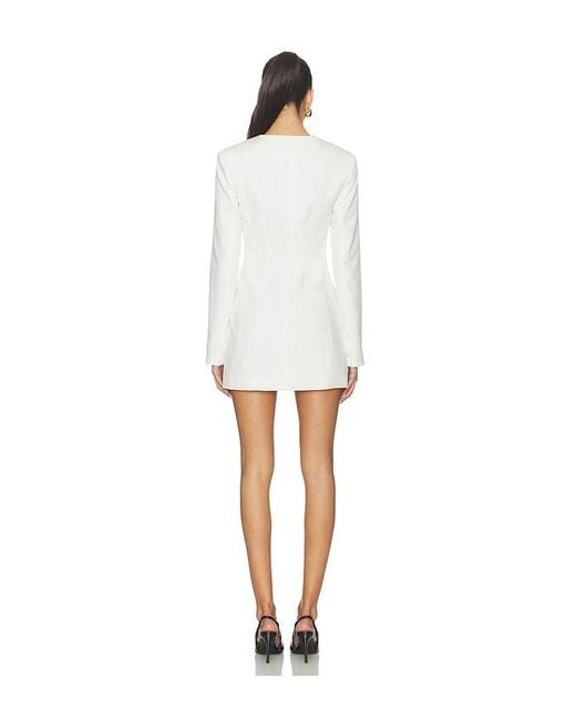 ALL THE WAYS White Elizabeth Blazer Dress